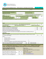 Annual Tax Credit Application - Enhanced Enterprise Zone Tax Credit Program - Missouri, Page 5