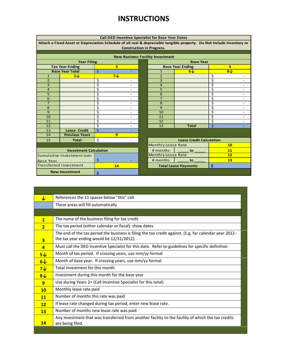 Annual Tax Credit Application - Enhanced Enterprise Zone Tax Credit Program - Missouri, Page 9