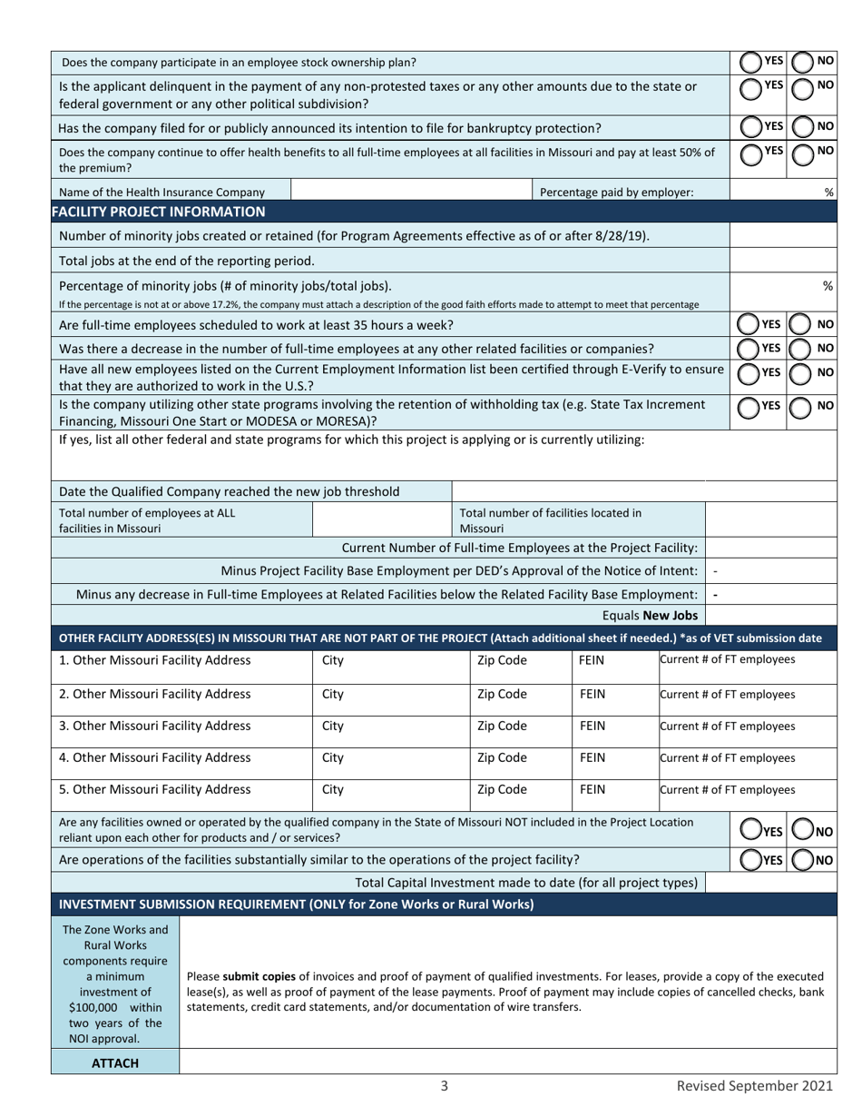 Missouri Works Verification of Eligibility Thresholds - Missouri, Page 3