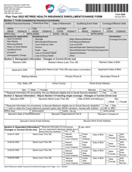 Form 6200 Retiree Health Insurance Enrollment/Change Form - Kentucky, 2022