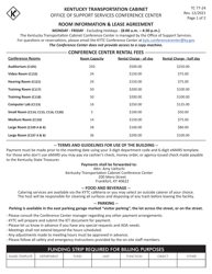 Form TC77-24 &quot;Room Information and Lease Agreement&quot; - Kentucky
