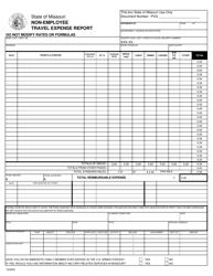 Document preview: Non-employee Travel Expense Report - Missouri