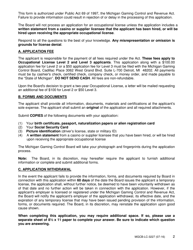 Form MGCB-LC-3227 Occupational License Application - Michigan, Page 2