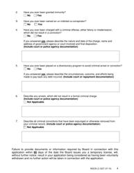 Form MGCB-LC-3227 Occupational License Application - Michigan, Page 4