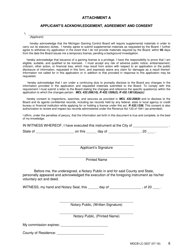 Form MGCB-LC-3227 Occupational License Application - Michigan, Page 6