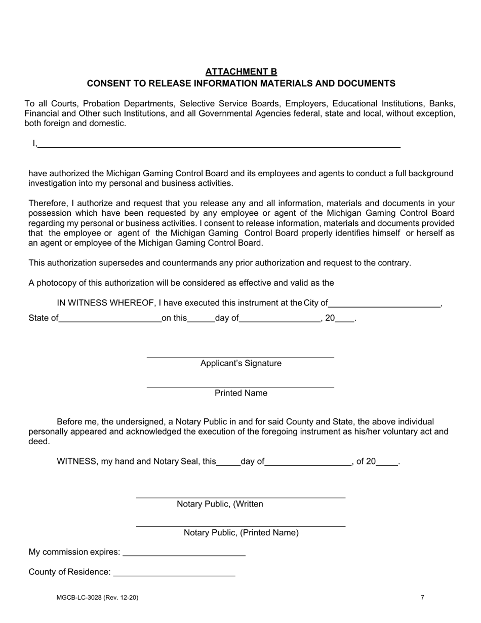 Form Mgcb Lc 3028 Fill Out Sign Online And Download Fillable Pdf