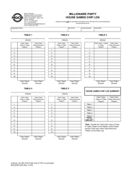 Form MGCB-MP-5025 Millionaire Partygame Records Packet - Michigan, Page 19