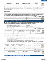 Personal Disclosure Form - Initial/Five-Year Renewal - Michigan, Page 10