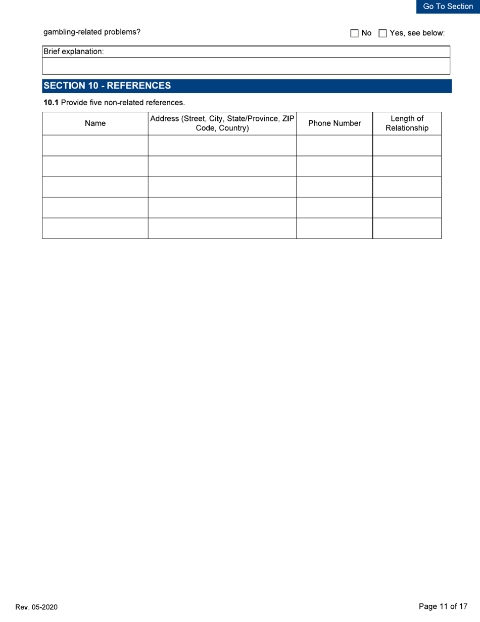 Personal Disclosure Form - Initial / Five-Year Renewal - Michigan, Page 11