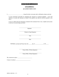 Form MGCB-LC-3256 Qualifier Renewal Statement of Continued Eligibility for Trusts of a Licensee - Michigan, Page 5