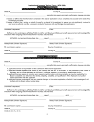 Form MGCB-LC-3012 Institutional Investor Waiver Form - Non 206c - Michigan, Page 6