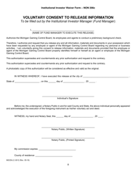 Form MGCB-LC-3012 Institutional Investor Waiver Form - Non 206c - Michigan, Page 8