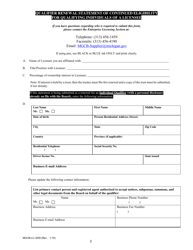 Form MGCB-LC-3255 Qualifier Renewal - Individual - Michigan, Page 2