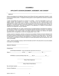 Form MGCB-LC-3305 Supplement to Multi-Jurisdictional Business Form - Michigan, Page 9