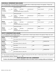 Form MGCB-LC-3310 Subcontractor 1 Exemption Application - Michigan, Page 4