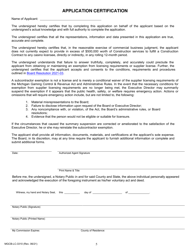 Form MGCB-LC-3310 Subcontractor 1 Exemption Application - Michigan, Page 5