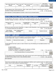 Business Disclosure Form - Initial/Five-Year Renewal - Michigan, Page 6