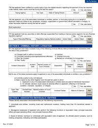 Business Disclosure Form - Initial/Five-Year Renewal - Michigan, Page 7