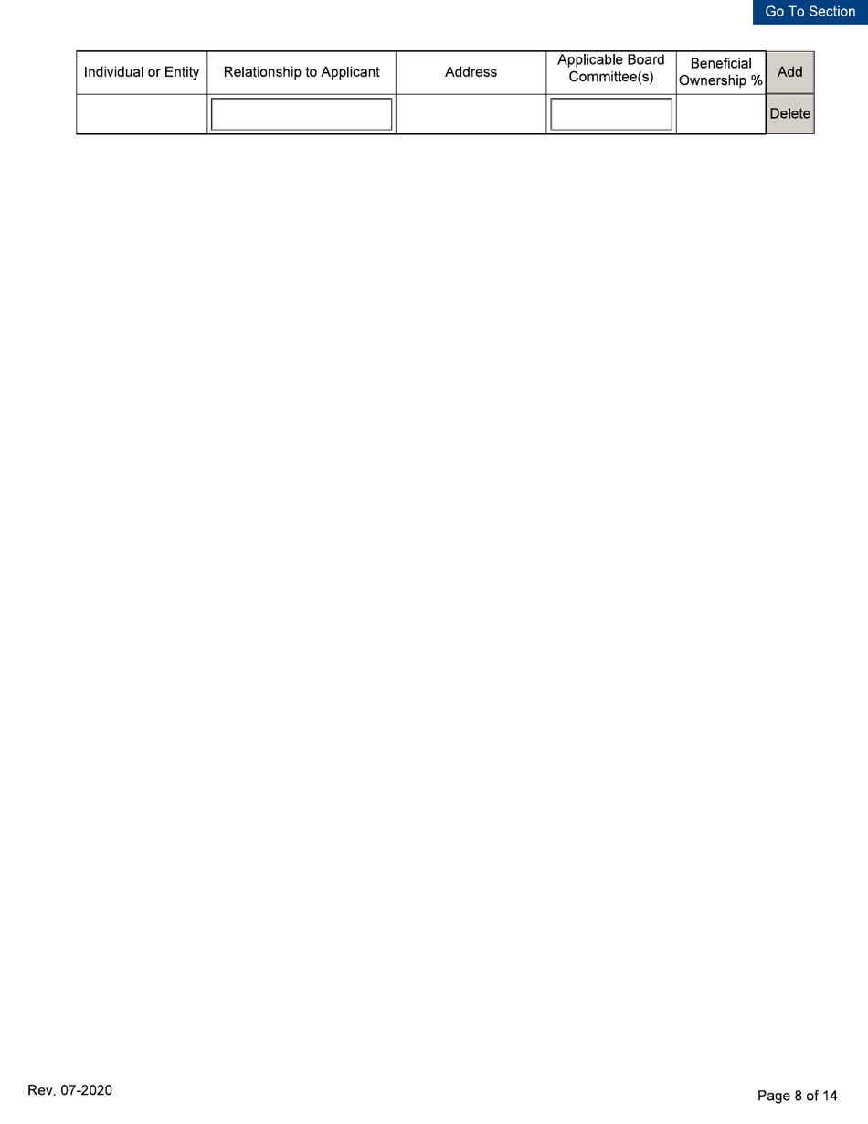 Business Disclosure Form - Initial / Five-Year Renewal - Michigan, Page 8