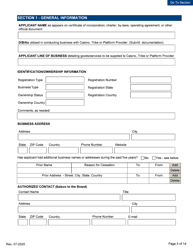 Supplier License - Initial/Five-Year Renewal - Michigan, Page 4