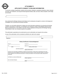 Limited Personal Disclosure Form - Initial/Five-Year Renewal - Michigan, Page 10