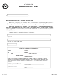 Limited Personal Disclosure Form - Initial/Five-Year Renewal - Michigan, Page 11