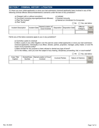 Limited Personal Disclosure Form - Initial/Five-Year Renewal - Michigan, Page 7