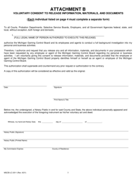 Form MGCB-LC-3311 Subcontractor 2 Exemption Application - Michigan, Page 7