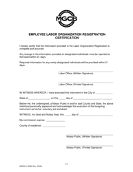 Form MGCB-LC-3082 Labor Organization Registration Form - Michigan, Page 11