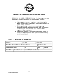 Form MGCB-LC-3082 Labor Organization Registration Form - Michigan, Page 5