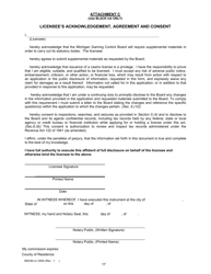 Form MGCB-LC-3004 Casino License Annual Renewal Report - Michigan, Page 17