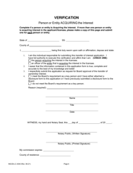 Form MGCB-LC-3040 Transfer of Interest Application - Michigan, Page 4