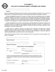 Supplemental Personal Disclosure Form - Initial/Five-Year Renewal - Michigan, Page 7