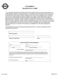 Supplemental Personal Disclosure Form - Initial/Five-Year Renewal - Michigan, Page 9