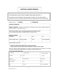 Form MGCB-LC-3030 Supplier License Annual Renewal Report - Michigan, Page 3
