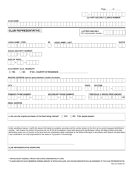 Form BSL-A-2164 Substitute 5754 Form for Club Winnings - Michigan, Page 2