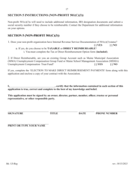 Application for Registration for an Unemployment Compensation Tax Account - Maine, Page 18