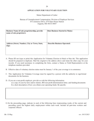 Application for Registration for an Unemployment Compensation Tax Account - Maine, Page 21