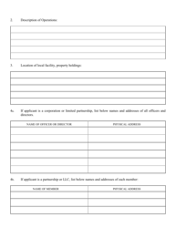 MWCC Form A-2 Self-insured Employer Application - Mississippi, Page 2