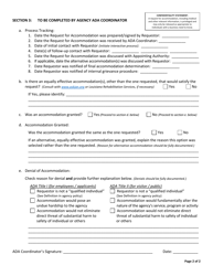 Request for Accommodation Form - Louisiana, Page 2