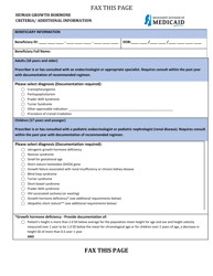 Standardized One Page Pharmacy Prior Authorization Form - Human Growth Hormone - Mississippi, Page 4