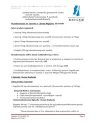 Prior Authorization Criteria - Injectable Calcitonin Gene Related Peptides (Cgrp) Inhibitors - Mississippi, Page 3
