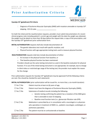 Document preview: Prior Authorization Criteria - Vyondys 53 (Golodirsen) - Mississippi