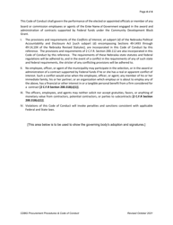 Procurement Standards and Code of Conduct Template - Nebraska, Page 4