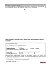 Individual/Sole Proprietor Application for License to Sell Cereal Malt Beverages - Kansas, Page 3