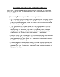 Offer Acknowledgment &amp; Registration Form - Long Island Multiple Listing Service Realtors, Page 2