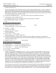 Form OAHP1403 Architectural Inventory Form - Colorado Cultural Resource Survey - Colorado, Page 2