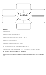 Acid Rain Reading Comprehension Worksheet, Page 2