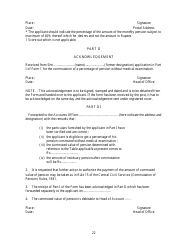 Form I Form of Application for Commutation of a Percentage of Pension Without Medical Examination - India, Page 2