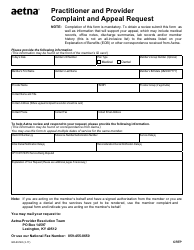 Document preview: Form GR-69140 Practitioner and Provider Complaint and Appeal Request